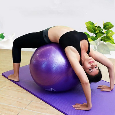 45 см топка за йога Взривозащитена удебелена фитнес тренировка за бодибилдинг Надуваема топка за йога Фитнес инструмент