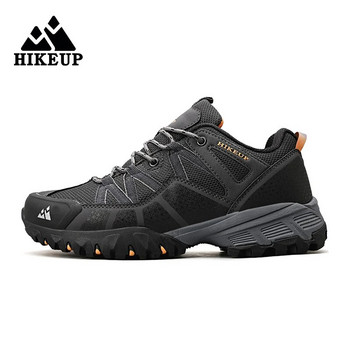 HIKEUP Ανδρικά παπούτσια πεζοπορίας Παπούτσια πεζοπορίας για άντρες Παπούτσια ορειβασίας Λαστιχένια σόλα ανθεκτικό αθλητισμό εξωτερικού χώρου