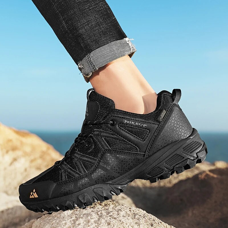 Pánske turistické topánky HIKEUP Trekingové tenisky pre mužov Horolezecké topánky s gumenou podrážkou, odolné, outdoorové športové