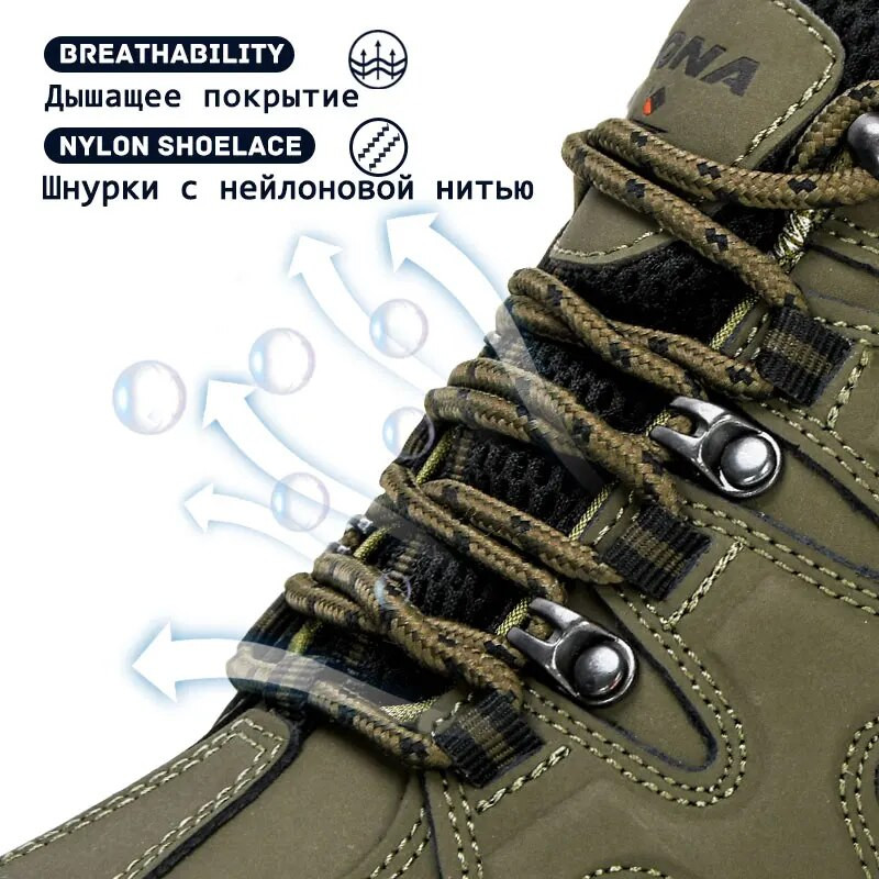 BONA New Arrival Ανδρικά παπούτσια πεζοπορίας σε κλασικό στιλ Lace Up Ανδρικά αθλητικά παπούτσια για υπαίθριο τζόκινγκ Παπούτσια πεζοπορίας Γρήγορη Δωρεάν αποστολή