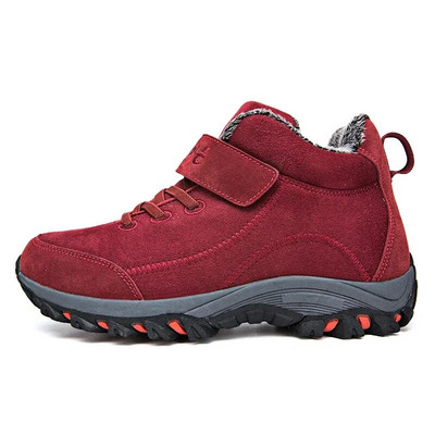 Χειμερινές ανδρικές μπότες Λούτρινες ζεστές γυναικείες μπότες για χιόνι Παπούτσια πεζοπορίας για εξωτερικούς χώρους Παπούτσια πεζοπορίας για εξωτερικούς χώρους Ψηλά μποτάκια στον αστράγαλο Plus μέγεθος 48 αθλητικά παπούτσια για γυναίκες