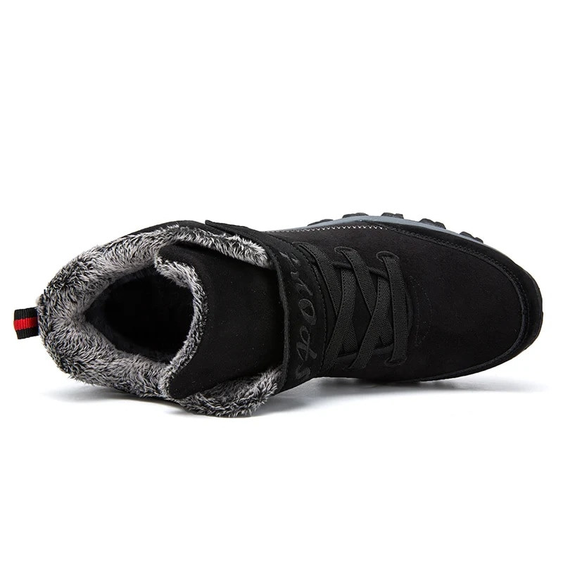 Χειμερινές ανδρικές μπότες Λούτρινες ζεστές γυναικείες μπότες για χιόνι Παπούτσια πεζοπορίας για εξωτερικούς χώρους Παπούτσια πεζοπορίας για εξωτερικούς χώρους Ψηλά μποτάκια στον αστράγαλο Plus μέγεθος 48 αθλητικά παπούτσια για γυναίκες
