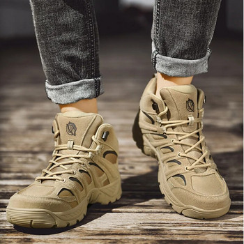 Ανδρικά στρατιωτικά μποτάκια τακτικής Νέας άφιξης Στρατιωτικά ανδρικά μποτάκια μεγάλου μεγέθους Army boot ανδρικά παπούτσια Αντιολισθητικά μποτάκια πεζοπορίας