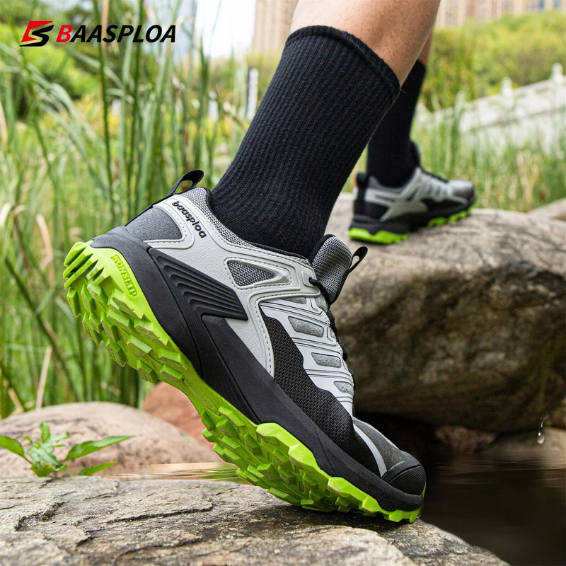 „Baasploa“ vyriški žygių batai Naujos mados vyriški sportbačiai lauke, neperšlampami laisvalaikio sportbačiai, neslystantys, dilimui atsparūs vyriški batai