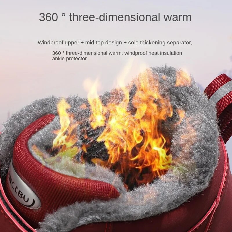 Unisex Snow 2022 Batai Žieminiai Moteriški Vyriški Batai Pliušiniai Odiniai Šilti Neperšlampami Sportiniai Batai Medžiokliniai Batai Žygiams Žygio Batai Vyriški batai