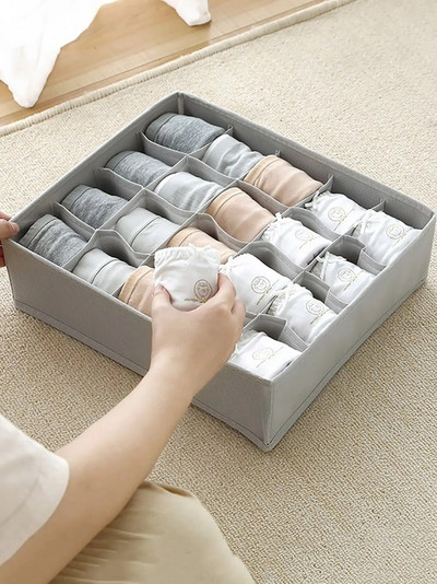 Συρταριέρα Κουτί αποθήκευσης εσωρούχων Φοιτητική ντουλάπα Πτυσσόμενη εσώρουχα Κουτί ταξινόμησης Υφασμάτινες κάλτσες τέχνης Κουτί αποθήκευσης