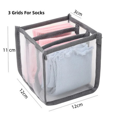 1kom Grudnjaci Gaćice Čarape Organizator Pretinac za odjeću Kutija za pohranu Sklopivi kućni ormarić Pregrada Ladica Organizacija ormara