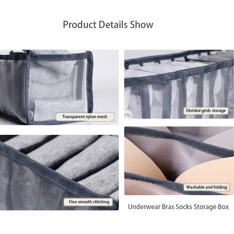 1kom Grudnjaci Gaćice Čarape Organizator Pretinac za odjeću Kutija za pohranu Sklopivi kućni ormarić Pregrada Ladica Organizacija ormara