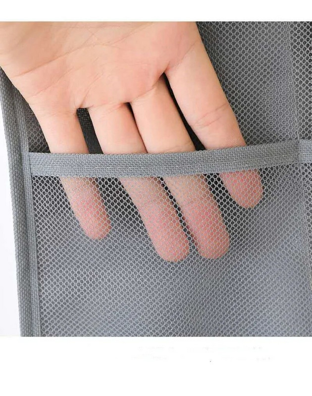 6Kišenės Pakabinamas apatinis trikotažas Drabužiai Neaustinė spinta Sandėliavimas Sulankstomas krepšys Kojinės durys Dvipusis drabužių spintos organizatorius