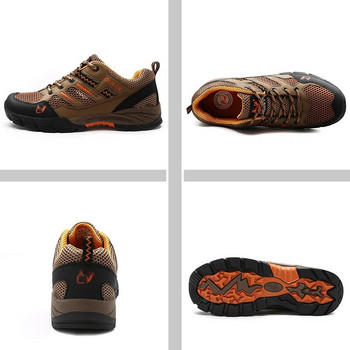 Водоустойчиви туристически обувки Мъжки летни туристически обувки на открито Трекинг обувки Дишащи удобни ходещи Ловни тактически маратонки