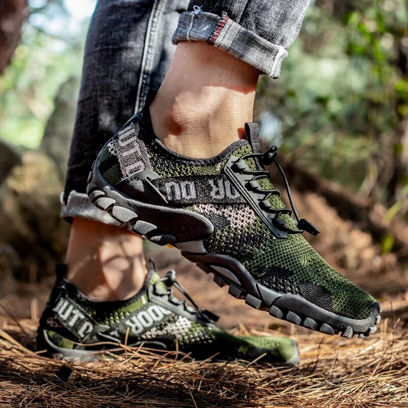 Vasarą kvėpuojantys vyriški žygių batai tinkliniai lauko vyriški sportbačiai laipiojimo batai vyriški žygių batai greitai džiūstantys vandens batai Creek batai