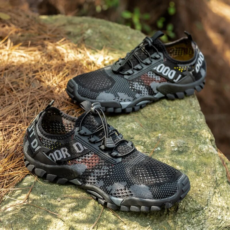 Vasarą kvėpuojantys vyriški žygių batai tinkliniai lauko vyriški sportbačiai laipiojimo batai vyriški žygių batai greitai džiūstantys vandens batai Creek batai