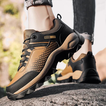 Αθλητικά παπούτσια Ανδρικά παπούτσια πεζοπορίας Υπαίθριες μπότες βουνού Χοντρό πάτο μόδας με κορδόνια επάνω παπούτσια πεζοπορίας