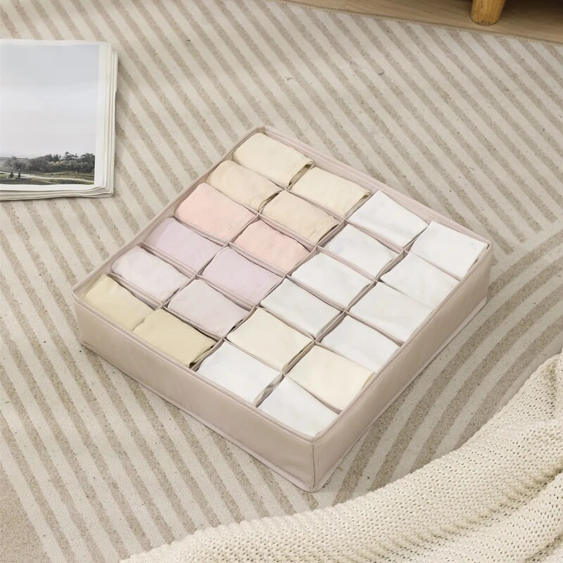 Sklopiva kutija za pohranu odjeće Organizator za čarape za pohranu ormarića i ladica Grudnjak Šal Donje rublje Organizator za gaćice za odjeću