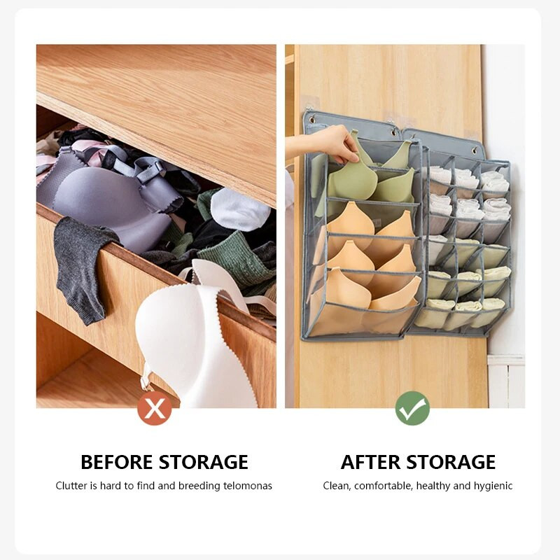 15/5 võred Rinnahoidja aluspesu sahtel Hoiukast Riidekapp Sokid Rõivaste Hoidikott Seinale Riideriided Hoiukarp Riidekarp