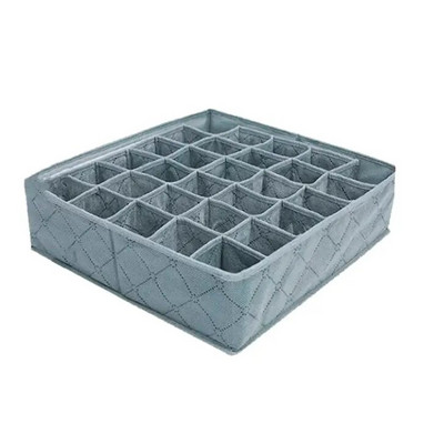 1 τμχ Μαύρο 30 Grids Organizer Εσωρούχων Αναδιπλούμενα ντουλάπια Συρτάρι Διαιρέτης εσωρούχων Κουτί αποθήκευσης Σκληρό σουτιέν Κάλτσες ντουλάπα αποθήκευσης