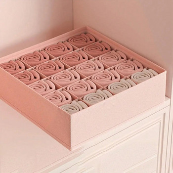 1PC-Органайзер за бельо Шкаф Разделителна кутия Органайзер Чорапи Сутиен Колан Гащи Кутия за съхранение Гардероб Орган за съхранение на дрехи