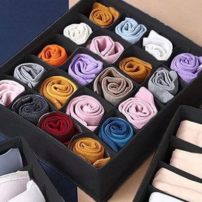 1PC-Εσώρουχα Organizer Ντουλάπι Συρτάρι Διαχωριστικό Κουτί Organizer Κάλτσες Σουτιέν Ζώνη Εσωρούχων Κουτί αποθήκευσης Ντουλάπα Ρούχα Όργανο αποθήκευσης