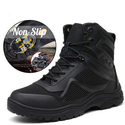 Tactical Shoes Men Outdoor Hiking Boots Men Antiskid Tactical Boots Outdoor Mountain Climbing Sports Shoes for Outdoor Trekking
