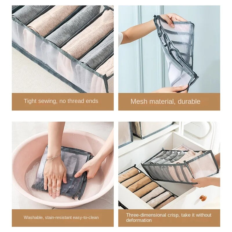 Organizator za traperice Grudnjak Donje rublje Čarape Kutija za pohranu Tajice Organizatori za odjeću Ormar za spavaću sobu Organizator za ladice