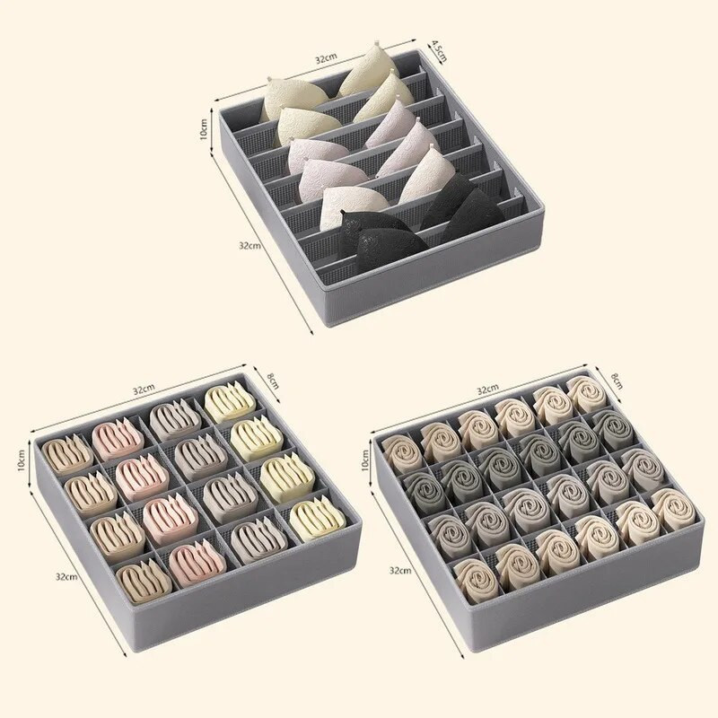 Οργανωτής ντουλάπας για εσώρουχα Κάλτσες σουτιέν Παντελόνι Κουτιά αποθήκευσης Πτυσσόμενα τζιν ρούχα Αποθήκευση Ντουλάπα Ντουλάπα Συρτάρι Organizer