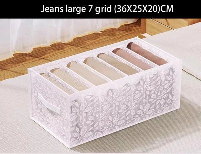 Új szekrény pulóver rendszerező Fiókelválasztó Rendező farmer alsóneműk zokni tároló doboz nadrág tároló rendszer ruhákhoz