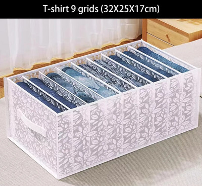 Új szekrény pulóver rendszerező Fiókelválasztó Rendező farmer alsóneműk zokni tároló doboz nadrág tároló rendszer ruhákhoz