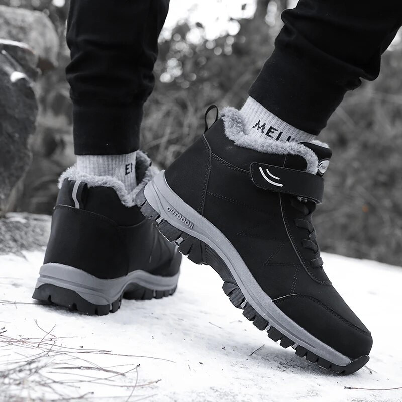 Ανδρικές μπότες πεζοπορίας Υπαίθρια αθλητικά παπούτσια ορειβασίας Ανδρικά παπούτσια για χιόνι κορυφαίας ποιότητας αδιάβροχα ζεστά χειμωνιάτικα παπούτσια Man Trekking