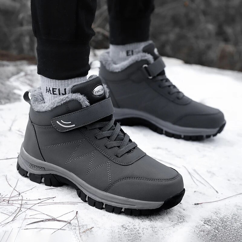 Ανδρικές μπότες πεζοπορίας Υπαίθρια αθλητικά παπούτσια ορειβασίας Ανδρικά παπούτσια για χιόνι κορυφαίας ποιότητας αδιάβροχα ζεστά χειμωνιάτικα παπούτσια Man Trekking