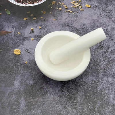 Mini set de mojar din ceramică de uz casnic boluri de măcinat pentru condimente de bucătărie, ceaiuri, usturoi, râșniță de ardei, mini mori de ierburi, dimensiune mini