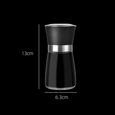 Nerūdijančio plieno druskos ir pipirų malūnėlis Prieskonių žolelių stiklo plaktuvas Rankinis malimo prieskonių malimo butelis Virtuvės prietaisai