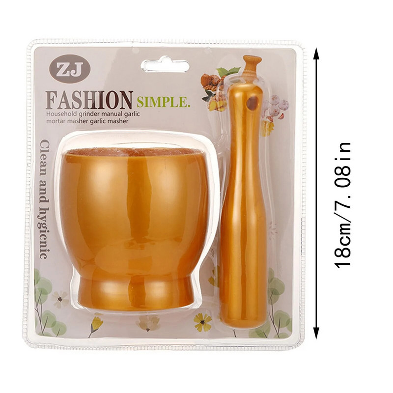 Plastikinis skiedinys ir grūstuvėlis tablečių smulkintuvas Prieskonių malūnėlis Žolelių dubuo Pesto milteliai Rankinis šlifavimo įrankis Virtuvės česnakų tyrės malūnėlis