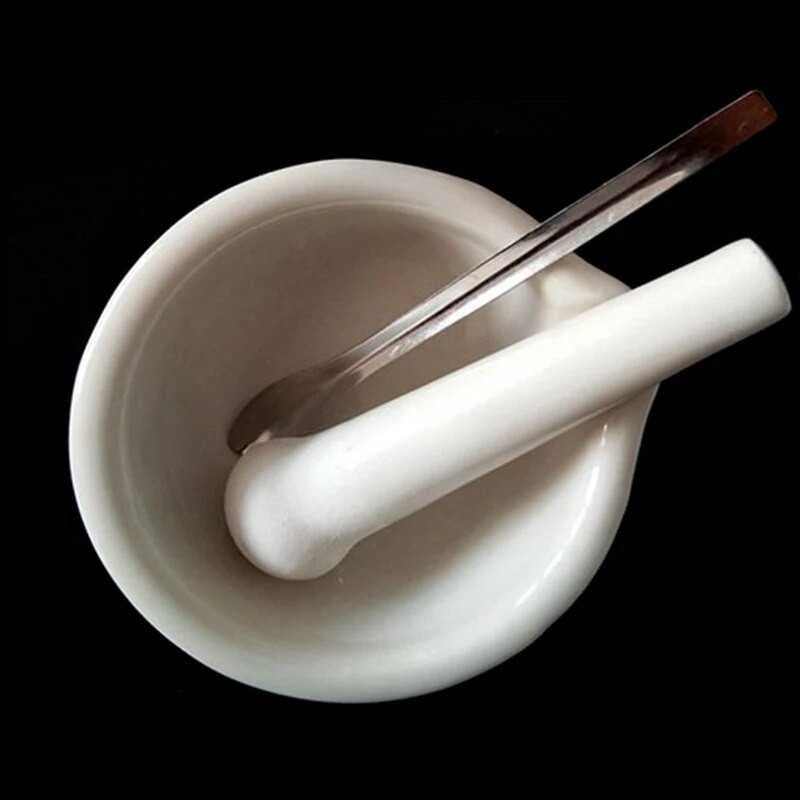 Μύλος βοτάνων κονιάματος πορσελάνης και γουδοχέρι 100 χιλ. Μύλος θρυμματισμού μπολ λείανσης σετ σπαστήρα Εργαλεία κουζίνας εστιατορίου