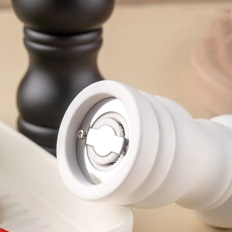 Μύλοι αλατιού και πιπεριού, μύλος πιπεριάς από μασίφ ξύλο με ισχυρό ρυθμιζόμενο κεραμικό μύλο 4" - Εργαλεία κουζίνας της Leeseph