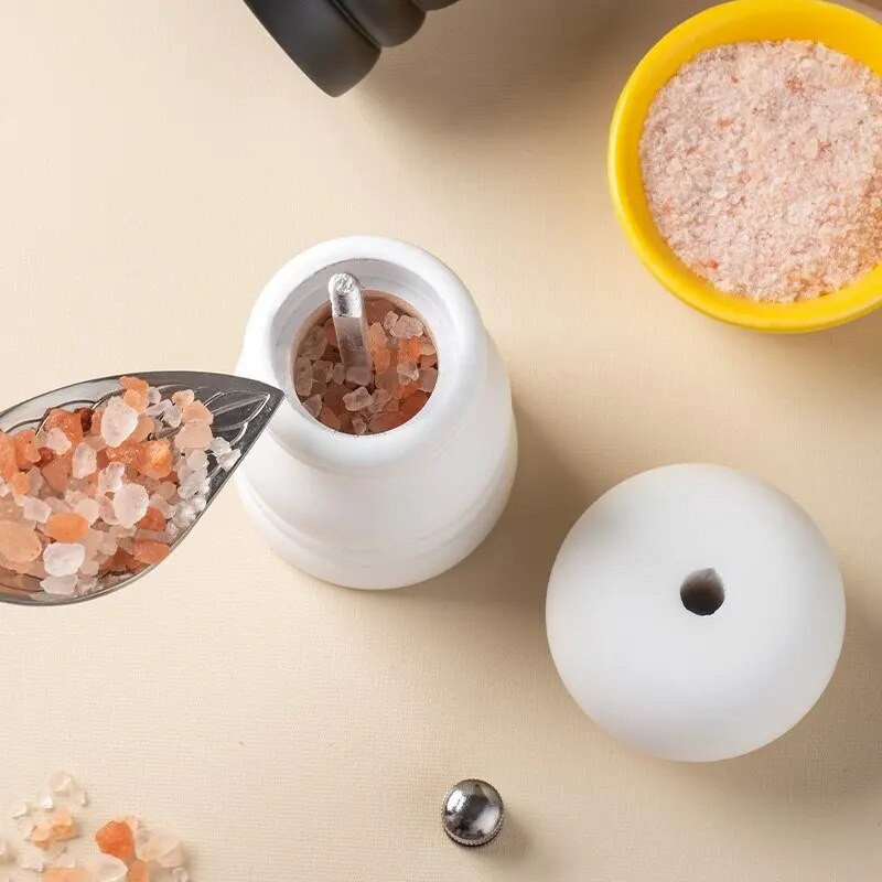 Μύλοι αλατιού και πιπεριού, μύλος πιπεριάς από μασίφ ξύλο με ισχυρό ρυθμιζόμενο κεραμικό μύλο 4" - Εργαλεία κουζίνας της Leeseph