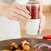 Reguliuojamo storio pipirų malūnėlio buitinis vadovas juodųjų pipirų stiklinis malimo butelis sezamo jūros druskos malimo butelis