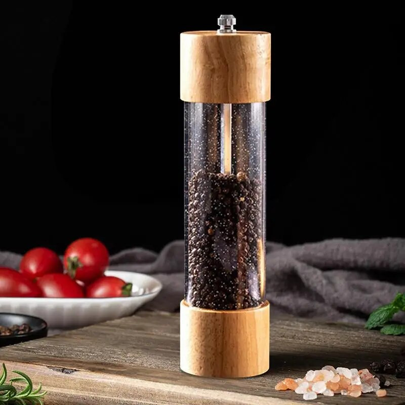 Χειροκίνητοι μύλοι πιπεριών Δονητές αλατιού και πιπεριού Μύλος και μύλος σετ Χειροκίνητοι μύλοι αλατιού με κεραμικό πυρήνα προσαρμοσμένης χονδρότητος