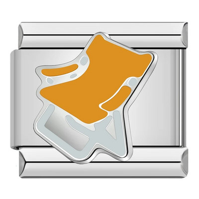 Hapiship 2023 New Fashion Cat Star Παντόφλες κιθάρας Charm Italian Links Fit 9mm βραχιόλι από ανοξείδωτο ατσάλι DJ644-B