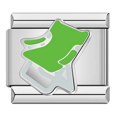 Hapiship 2023 New Fashion Cat Star Παντόφλες κιθάρας Charm Italian Links Fit 9mm βραχιόλι από ανοξείδωτο ατσάλι DJ644-B