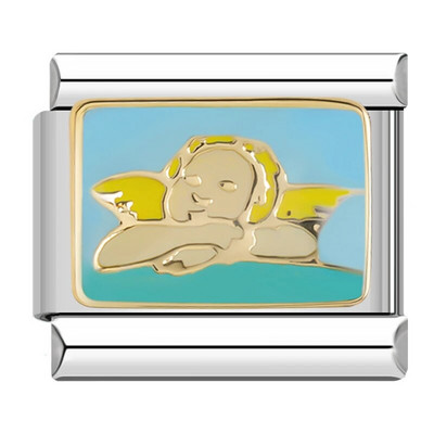 Hapiship Fashion 2022 2023 Sexy Eye Angel Miss You Italian Links Charm Fit 9mm Apyrankės Nerūdijančio plieno Papuošalai pasidaryk pats DJ601