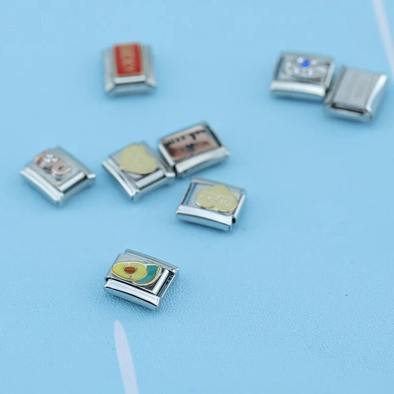 Hapiship Fashion 2022 2023 Sexy Eye Angel Miss You Italian Links Charm Fit 9mm Apyrankės Nerūdijančio plieno Papuošalai pasidaryk pats DJ601