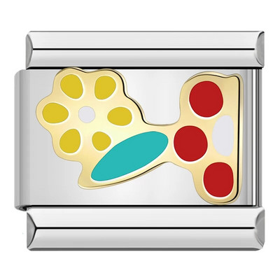 „Hapiship 2023“ nauja mada, gėlės, sporto, pajūrio žavesys Itališkos nuorodos, tinkančios 9 mm apyrankei iš nerūdijančio plieno gaminant papuošalus DJ644-D