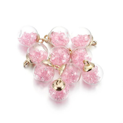 10 vnt. Pakabukai Žvaigždžių blizgučiai permatomas stiklo rutulys 16 mm pakabučiai amatai, radiniai, rankų darbo papuošalai, pasidaryk pats, auskarai, karoliai