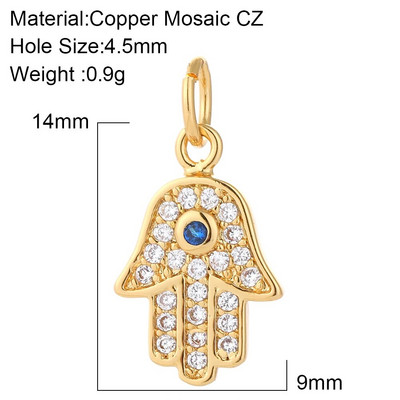 Evil Blue Eye Flower Heart Charms για κοσμήματα που φτιάχνουν χαριτωμένο πουλί πεταλούδα αρκουδάκι Χρυσό χρώμα Dijes Diy σκουλαρίκια κολιέ βραχιόλι