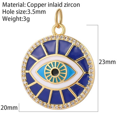 Evil Blue Eye Flower Heart Charms για κοσμήματα που φτιάχνουν χαριτωμένο πουλί πεταλούδα αρκουδάκι Χρυσό χρώμα Dijes Diy σκουλαρίκια κολιέ βραχιόλι