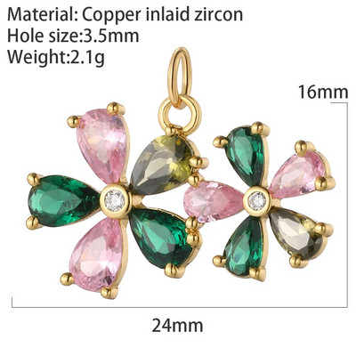 Evil Blue Eye Flower Heart Charms για κοσμήματα που φτιάχνουν χαριτωμένο πουλί πεταλούδα αρκουδάκι Χρυσό χρώμα Dijes Diy σκουλαρίκια κολιέ βραχιόλι