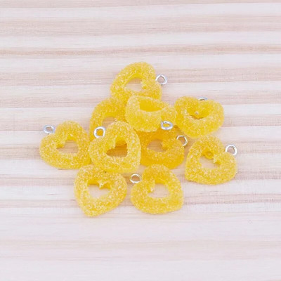 10 vnt 16 mm modeliavimo širdies formos minkšti saldainiai Mieli pakabukai "pasidaryk pats" auskarai, karoliai, papuošalai, aksesuarai