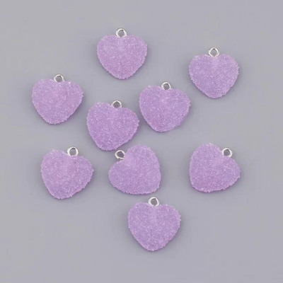 10 vnt 16 mm modeliavimo širdies formos minkšti saldainiai Mieli pakabukai "pasidaryk pats" auskarai, karoliai, papuošalai, aksesuarai