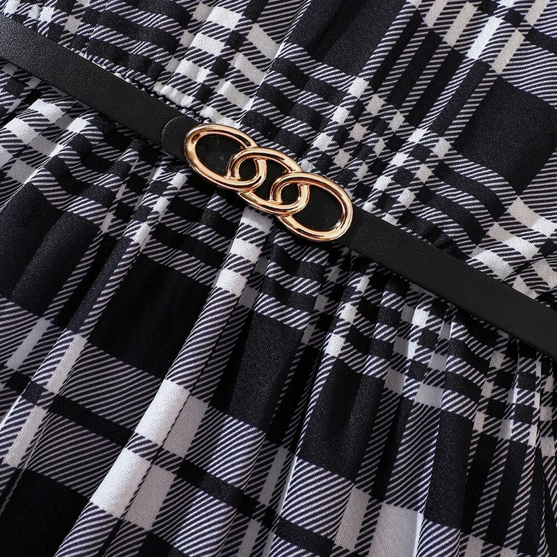 Μακρυμάνικο casual φόρεμα για κορίτσια Mid Autumn New College