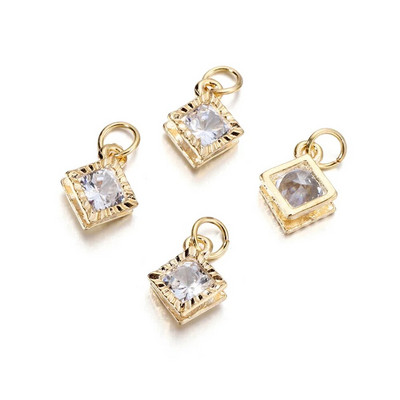 10 vnt./sl. lydinys Auksas Sidabras Spalva Kalnų krištolas Širdelės Pakabukai Auskarams Karoliai Pasidaryk pats meilės pakabukai Papuošalų kūrimo Priedai